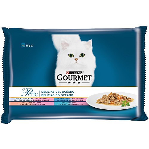 Purina Gourmet Perle comida para gato Delicias del Oceano 12 x [4 x 85 g]