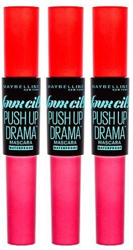 Push Up Drama- efecto Faux Cils Waterproof - Negro - Lote de 3
