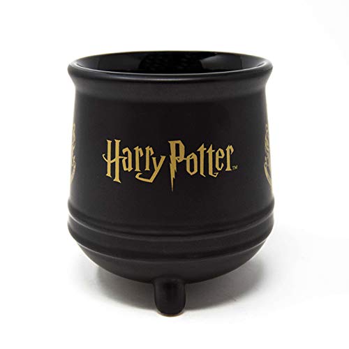 Pyramid International" Harry Potter (Hogwarts Crest) Cauldron - Taza de café (cerámica, 21 x 29 x 1,3 cm), diseño de calavera, multicolor