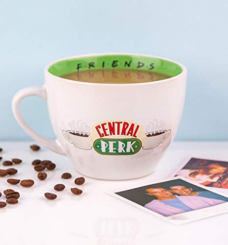 Pyramid International Taza de Café Grande Central Perk, cerámica, Blanco, Talla Ãšnica