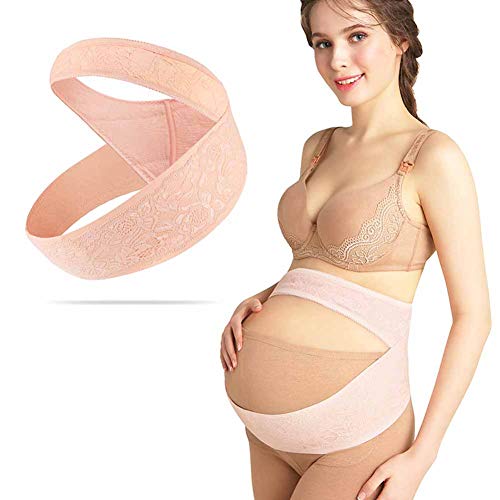 PYXZQW El Embarazo de Correa de Soporte, Soporte en la Espalda Abdomen de la Banda, Que Proporciona la Cadera, la Pelvis, Zona Lumbar y Alivio del Dolor de Espalda,Flesh,XL