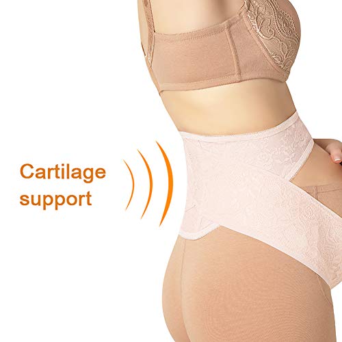 PYXZQW El Embarazo de Correa de Soporte, Soporte en la Espalda Abdomen de la Banda, Que Proporciona la Cadera, la Pelvis, Zona Lumbar y Alivio del Dolor de Espalda,Flesh,L