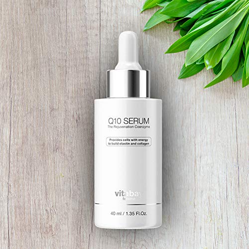 Q10 Suero 40ml - antioxidante con doble ácido hialurónico, vitamina C, aceite de jojoba y escualeno