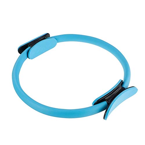 Qazxc Anillo de Pilates, Entrenamiento Yoga Pilates círculo mágico del Anillo Kinetic Resistencia Aptitud de Las Mujeres del Edificio de Cuerpo del aro de Gimnasia (Color : Blue)