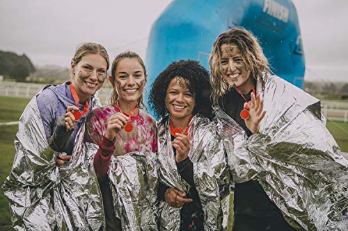 QH-shop Manta de Aslamiento 5 Pack Foil Supervivencia Primeros Auxilios Manta térmica para Esquí Maratón Senderismo Campamento Primeros Auxilio 160 * 210 cm