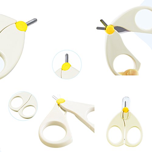 QHGstore Práctica Daily Baby Uñas Tijeras Lovely Mini Clipper Trimmer Cuidado de las uñas del bebé