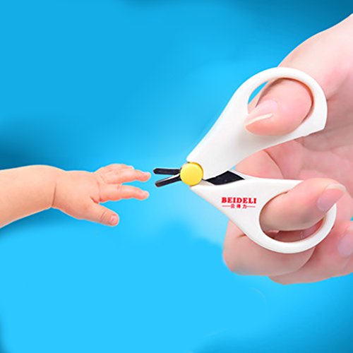 QHGstore Práctica Daily Baby Uñas Tijeras Lovely Mini Clipper Trimmer Cuidado de las uñas del bebé
