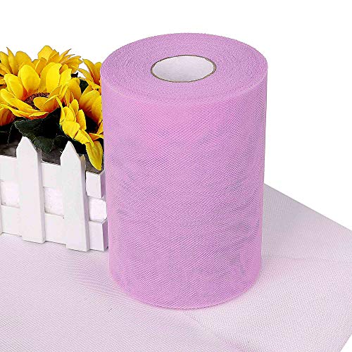 QIMEI-SHOP Rollos de Tul 15cm x 91m Bobina de Tul para Tutú Falda Boda Cumpleaños Fiesta Manualidades DIY