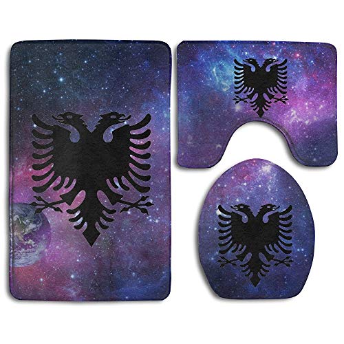 qinzuisp Entrance Rug Águila Albanesa Baño Interior Al Aire Libre Duradera Y Moderna Tapa Antideslizante Cubierta De Bienvenida Cocina Alfombra De Baño Cubierta De Asiento De Inodoro Juegos