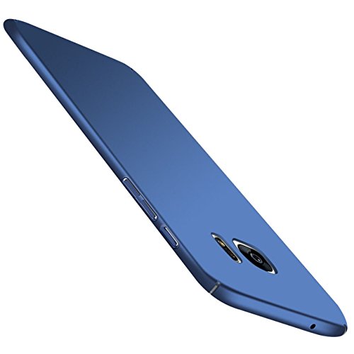 Qissy Carcasa Compatible with Samsung Galaxy S7, Ultra Ligero Suave Sedoso Pintura PC Funda Protectora de teléfono Protective Case Cover para Samsung Galaxy S7 5.1'' (Azul)