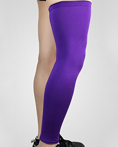 Qitun Soporte deportivo y Protector para Rodillas, Rodillera Extensible, Adecuado para Hombres y Mujeres (Envoltura única) Púrpura M