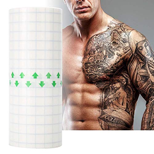 Qkiss Película para la Protección del Tatuaje, Película Protectora de Plástico para Envoltura Conservadora para Cejas y Labios Maquillaje de Tatuaje