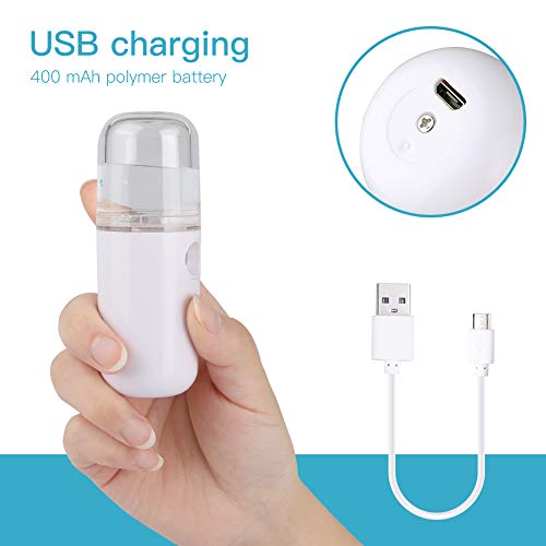 QKURT QKURT Nano Mist Sprayer, vaporizador facial Nano Mister Spray de hidratación para uso diario Maquillaje Misture Skin- USB recargable portátil