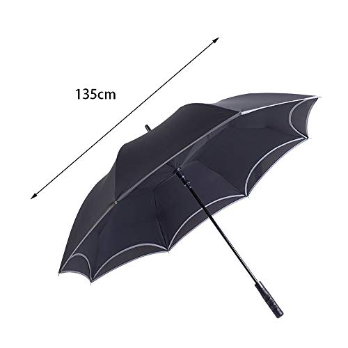 QNMP Paraguas de golf, a prueba de viento grandes paraguas abiertos automáticamente los paraguas grandes, reforzado a prueba de viento de negocios Paraguas, con doble Paraguas, conveniente for los hom