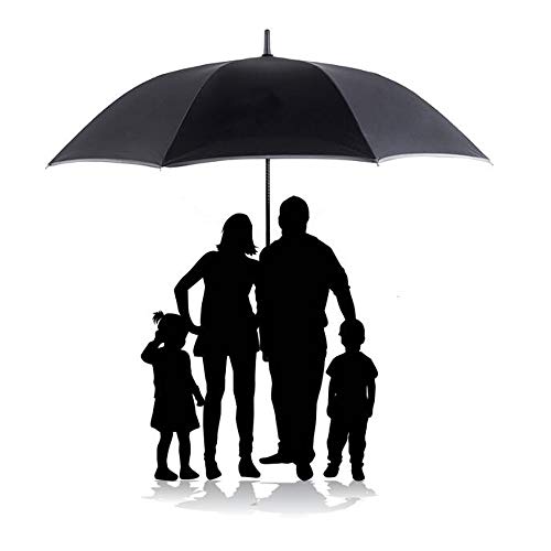 QNMP Paraguas de golf, a prueba de viento grandes paraguas abiertos automáticamente los paraguas grandes, reforzado a prueba de viento de negocios Paraguas, con doble Paraguas, conveniente for los hom
