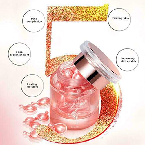 QoFina Crema Corporal íntima, Crema blanqueadora para Partes privadas, Cápsula de Esencia blanqueadora para Eliminar el Cuidado de la Piel Oscura Corporal, para pezones, Axilas, Labios, Rodillas