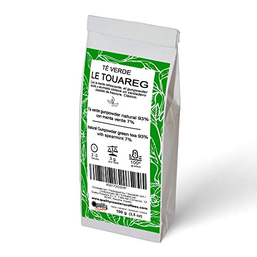 Quality Roasters Coffees Té verde, Le Touareg, Menta - 100g