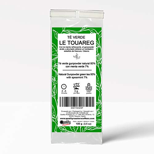 Quality Roasters Coffees Té verde, Le Touareg, Menta - 100g