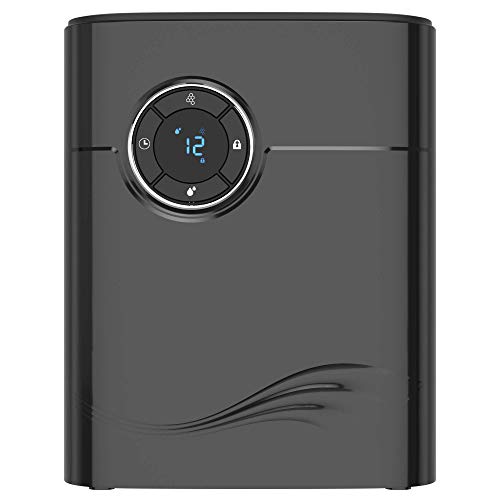 QUARED Portátil Deshumidificador 1200ML, 2 en 1 Deshumidificador Purificador de Aire Ultra Silencioso, Auto-Apagado, Timer, Hogar, Armarios, Oficina, Baño, Cocina, contra Humedad y Moho