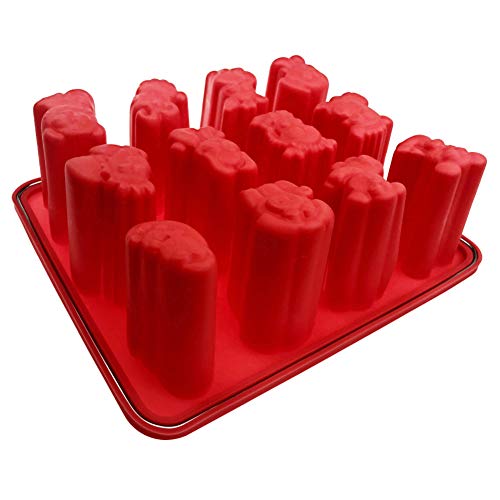 Queta Molde de Helado Molse de Hielo de 10 Celdas, Moldes de Polos, Molde de Bricolaje para Helado/Paletas de Yogurt y Fruta, con 50 Palitos Rojos (Signos del Zodiaco)