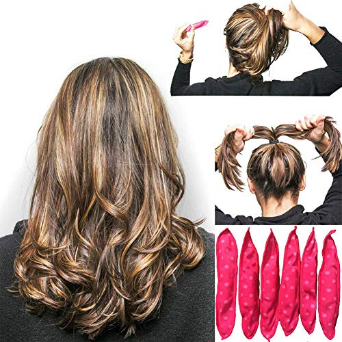 Queta Rodillos Para el Cabello, Conjunto de Rodillos de Pelo Rizador de Espuma Rulos Flexibles de Pelo Twist-Flex Rods sin Calor Herramientas para Estilismo DIY Peluquería
