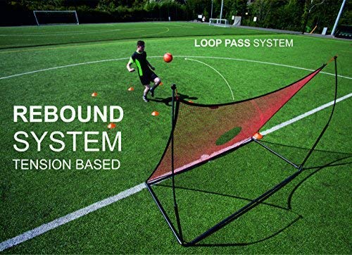 QuickPlay Elite Combo Fútbol GOL Rebounder 3 en 1 (2.4 x 1.8m) | Ganador del Premio ISPO 2016 Oro