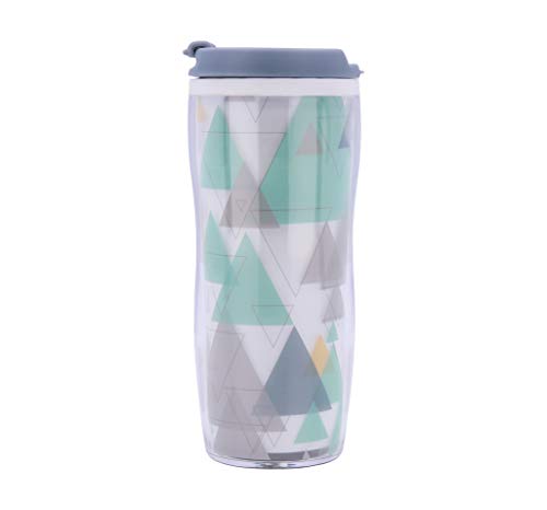 Quid Mint Vaso Termo 0,45 L, Cuerpo Doble Pared, Bebidas frías y Calientes, BPA Free, PLASTICO