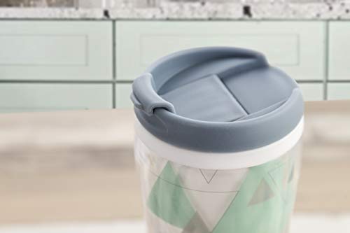 Quid Mint Vaso Termo 0,45 L, Cuerpo Doble Pared, Bebidas frías y Calientes, BPA Free, PLASTICO