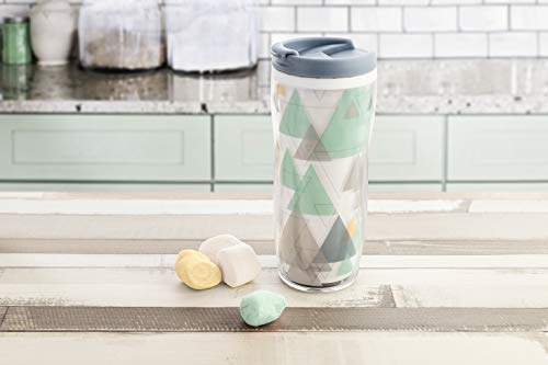 Quid Mint Vaso Termo 0,45 L, Cuerpo Doble Pared, Bebidas frías y Calientes, BPA Free, PLASTICO