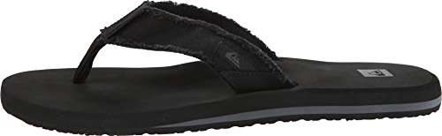 Quiksilver Monkey Abyss M SNDL, Sandalias con Plataforma Plana para Hombre, Negro (Black/Black/Brown Xkkc), 44 EU