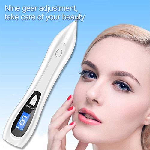 Quitar Verrugas Plasma Pen，Manchas Cara EliminacióN，Mole Removedor Quité Verrugas Con 9 Niveles Pantalla Lcd，Usb Recargable，Para EliminacióN De Verrugas Faciales, Pecas, Nevus Y PequeñO Tatuaje
