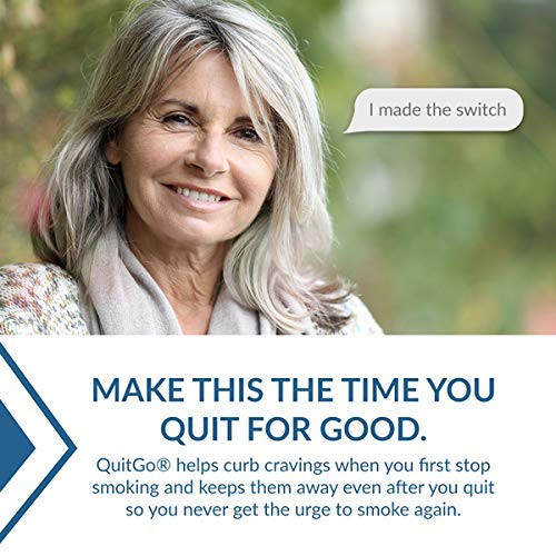 QuitGo Kit de doble apoyo para dejar de fumar con inhalador de punta suave sin humo, alivio de hierbas y spray de recuperación para ayudar a detener el tabaquismo (menta fresca, doble soporte)