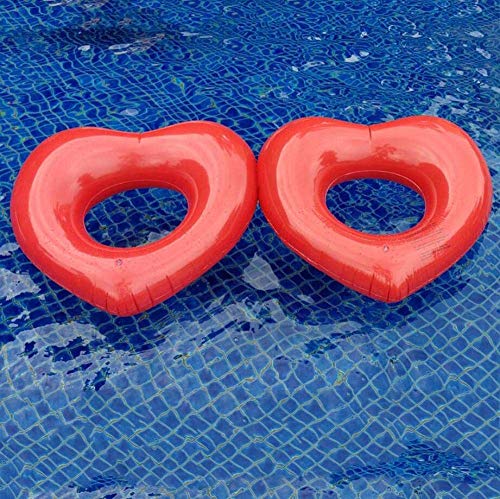 QWE Doble Amor Flotante Inflable Fila Verano Piscina Anillo Flotante de la Silla for niños Adultos portátiles Flotador de la Piscina Fiesta en la Piscina Esterilla for la Playa Piscina DOISLL