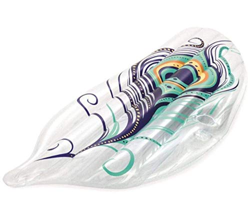 QWE Pluma natación Inflable Anillo Divertido Creativo Flotante Salón Cama Flotante for niños Adultos portátiles Flotador colchón de Aire de Verano balsa Piscina de Juguete DOISLL (Color : -)