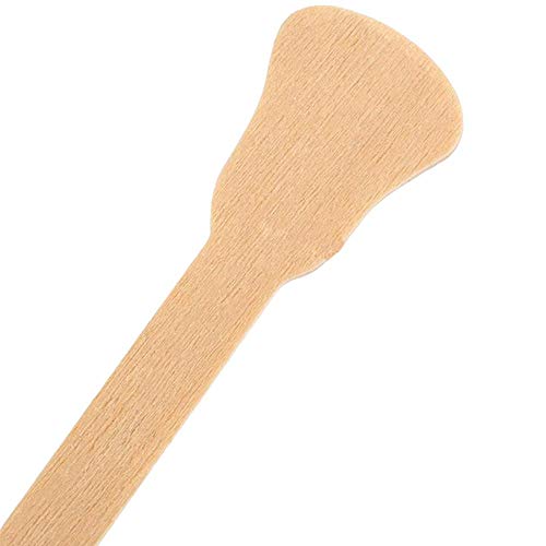 QWEASD Stir Stick Tools50PCS Barras de agitación de Cera de Madera Espátula para depilación Sticks Desechables Piel Corporal Crema depilatoria Esmalte de uñas