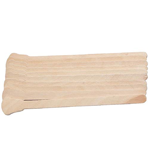 QWEASD   Waxing Wax Palos de bambú Desechables de Madera Espátula Kit depresor de Lengua Kit de Belleza Herramienta de depilación Crema depilatoria, 50PCS