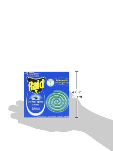 Raid espirales antimosquitos – 10 Unidades, 1 soporte metálico