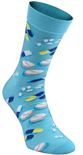 Rainbow Socks - Hombre Mujer Calcetines Médico Graciosos - 3 Pares - Estetoscopio X-ray Tabletas - Talla 41-46
