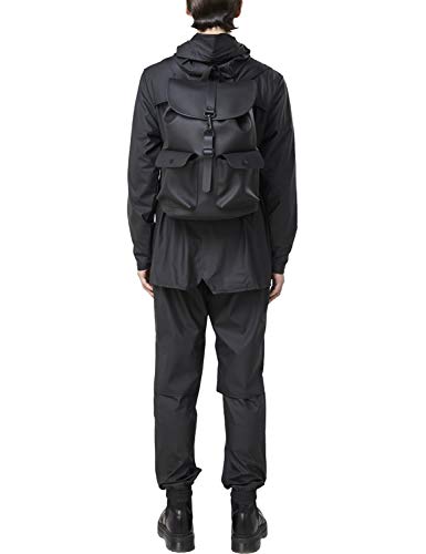 RAINS Camp Backpack Mochila, Mujer, Black, Talla Única