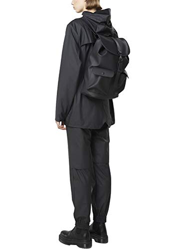 RAINS Camp Backpack Mochila, Mujer, Black, Talla Única
