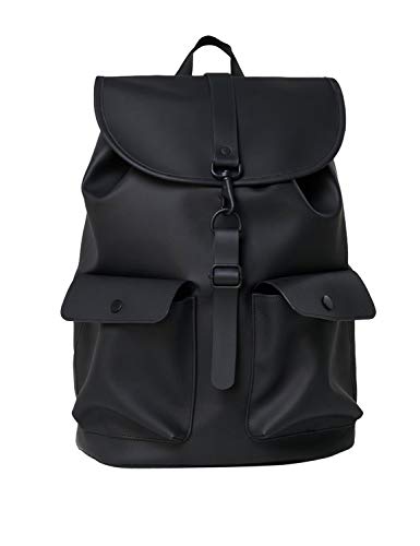 RAINS Camp Backpack Mochila, Mujer, Black, Talla Única