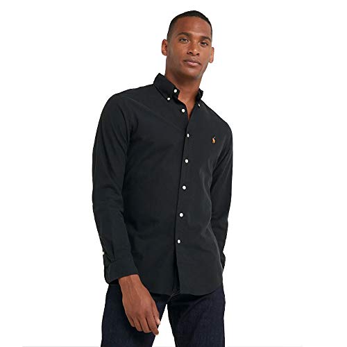 Ralph Lauren Camisa Oxford Slim Fit (M, RL Black)