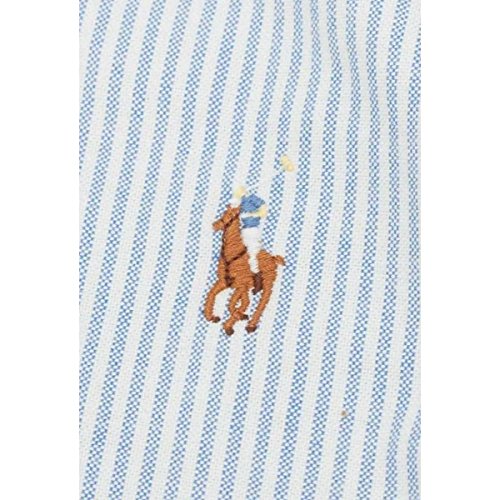 Ralph Lauren Slim Fit BD Ppc Camisa de Vestir, Azul (BSR Blue/White C41d6), Large (Talla del Fabricante: 40) para Hombre