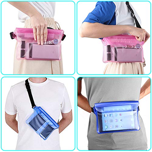 Ramble Pantalla Transparente Riñonera Pantalla táctil Bolsa Seca con cinturón Ajustable para Nadar Esnórquel Navegación Navegación Parques acuáticos(Black)