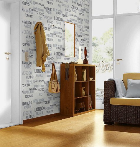 Rasch 766707 - Papel pintado, color: blanco