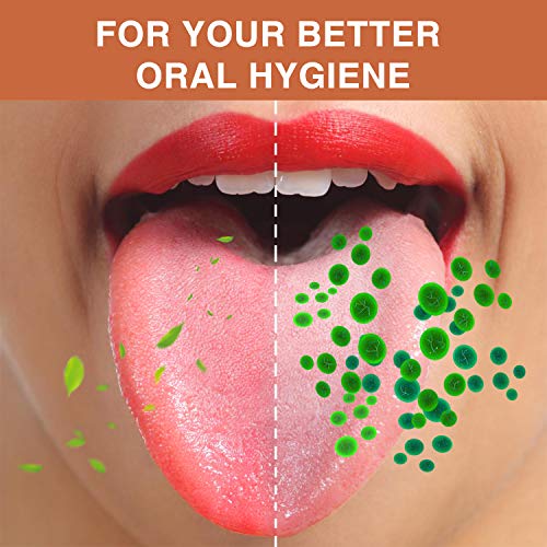 Raspador de lengua de Acero Inoxidable Xpassion Limpiador de Lengua 2 pack con Estuche, Limpieza Cepillo Lengua, El Mejor Remedio para Mal Aliento, Reutilizable Cepillo de Lengua Bucal para Salud Oral