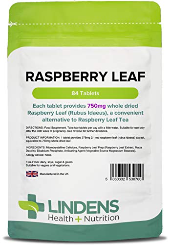 Raspberry Leaf Tea 84 Tablets 750mg