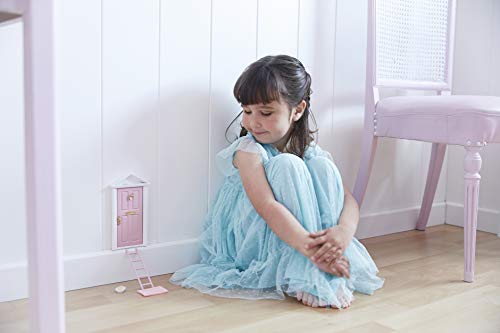 Ratoncito Pérez Puerta Mágica Rosa, Escalera, Felpudo, Llave, Postal de Felicitación, dibujo para anotar y pintar las fechas de los dientes caídos