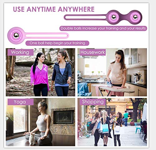RAVLOVE Bolas Chinas K2- Pesas para Ejercicios Kegel - Control de la Vejiga y Ejercicios del Suelo Pélvico Silicio de próxima generación -Silicona Médica