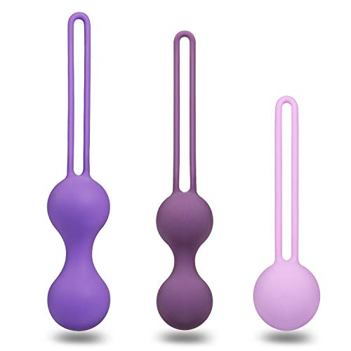 RAVLOVE Bolas Chinas K2- Pesas para Ejercicios Kegel - Control de la Vejiga y Ejercicios del Suelo Pélvico Silicio de próxima generación -Silicona Médica